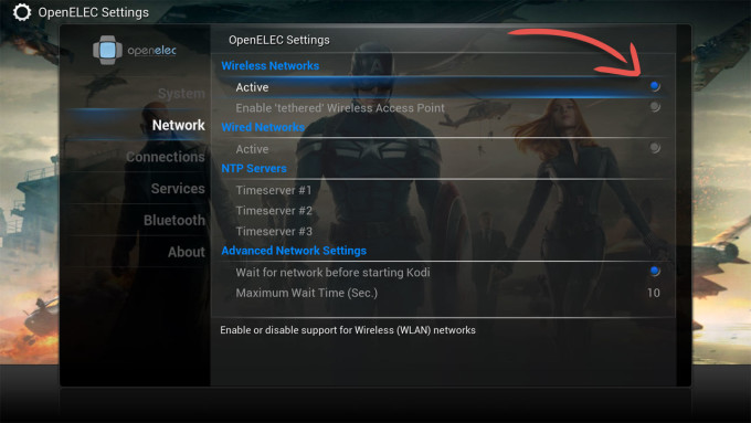 openelec_settings_activate_wireless_network