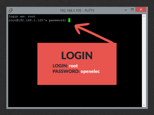 login_openelec_root_password